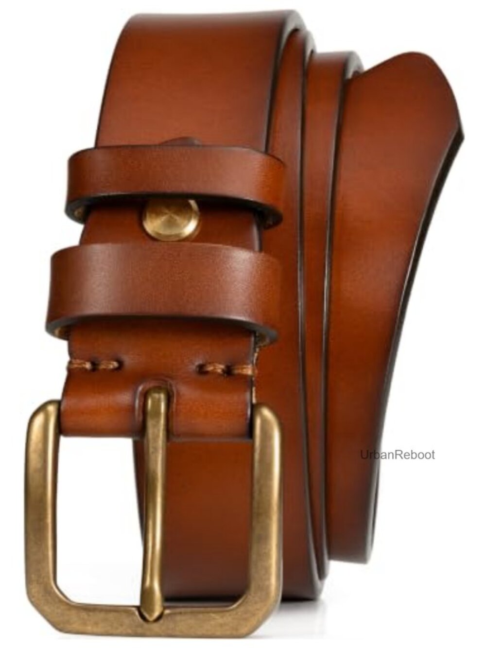 Men's Italian Full Grain Leather Belt Heavy Duty 1.5" Solid Cowhide